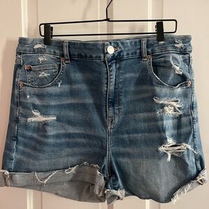 Women's Distressed Denim Shorts